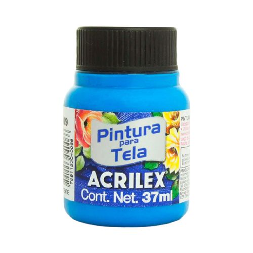 Pintura ACRILEX para tela azul fluo
