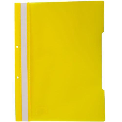 Carpeta tapa transparente A4 amarilla