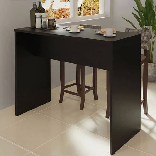 Barra para cocina negro 115x93x47 cm