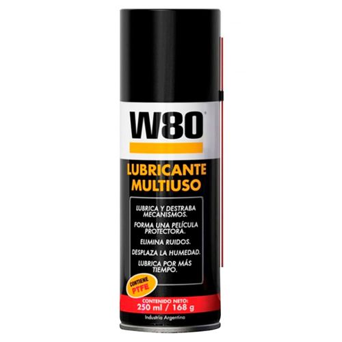 Lubricante w80 spray multiuso con teflon 168 g 250 ml