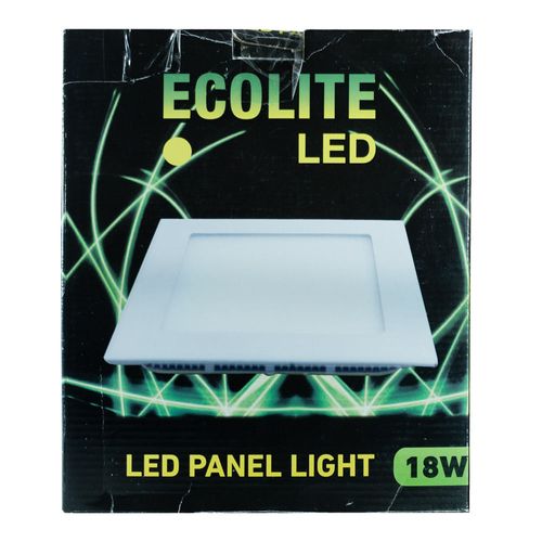 Luminaria ECOLITE LED cuadrada de embutir 18W