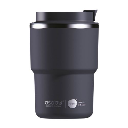 Vaso Térmico Café Acero Inoxidable 355 ml Negro con Tapa