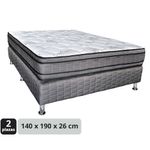 Conjunto-Sommier-Grey-2-plazas-140x190x26-cm-espuma-0