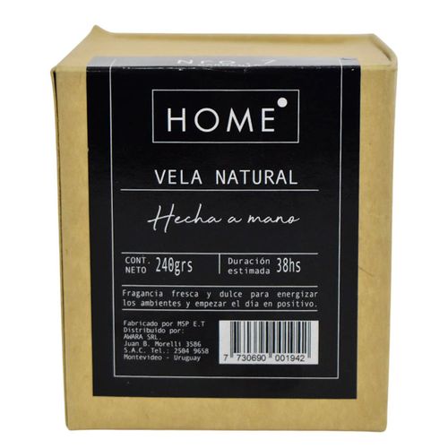 Vela de Soja HOME 240 g N° 7 Gardenia 7007