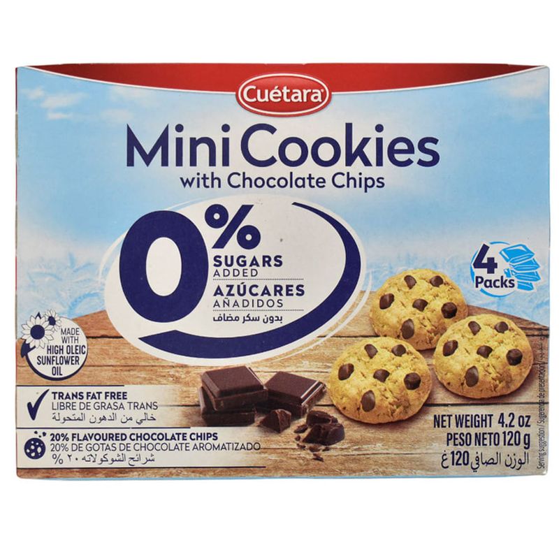 Cookies-Mini-CUETARA-Chispas-Chocolate-0--Azucar-120-g-1