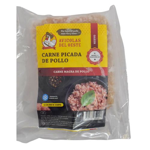 Carne picada de pollo congelada AVICOLAS DEL OESTE