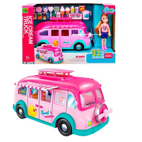 Food truck con muñeca y accesorios