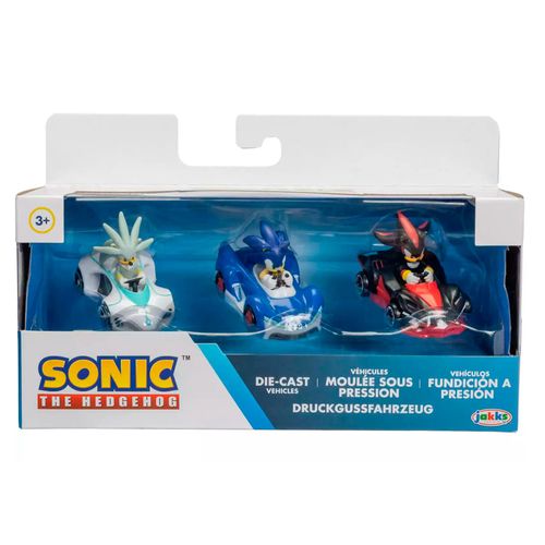 Sonic figura en vehículo 3 un.