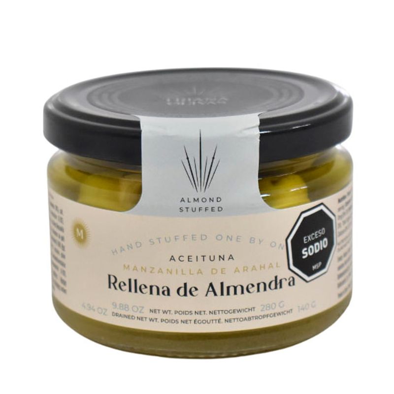 Aceitunas-Manzanilla-con-Almendra-DON-GASTRONOM-280-g-0
