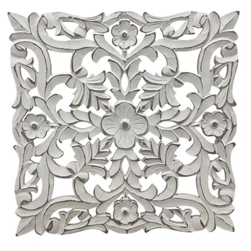 Talla Labrada de Madera 39,5 x 1 x 39;5 cm