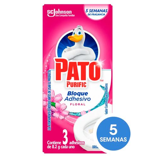 Bloque Adhesivo Floral PATO para Inodoro