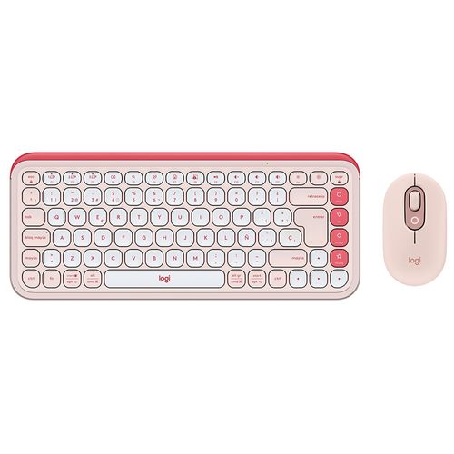 Combo Inalámbrico LOGITECH Pop Icon Rosa