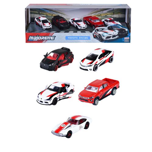MAJORETTE Auto Toyota Racing Pack x 5 un.