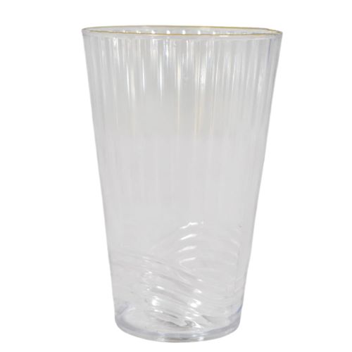 Vaso pp borde dorado