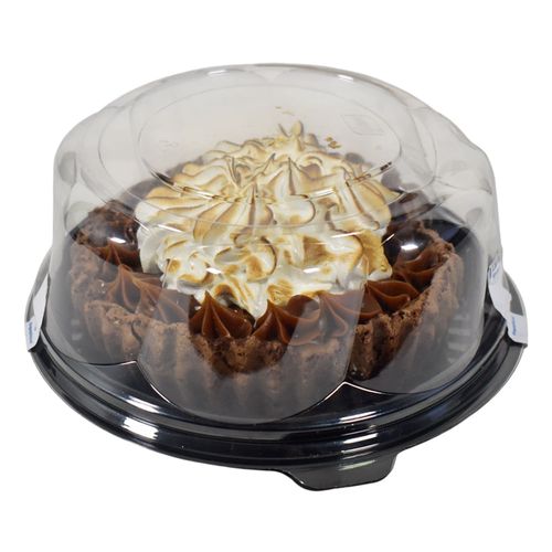 Postre Cakes Brownie dulce de leche y merengue