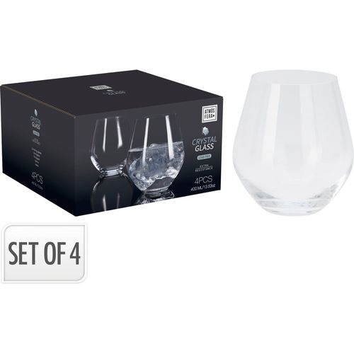 Set x 4 Vasos Vidrio 400 ml