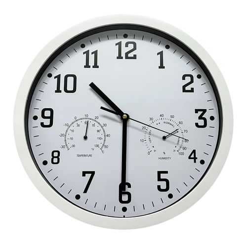 Reloj de Pared d30 cm ws-7385 Blanco