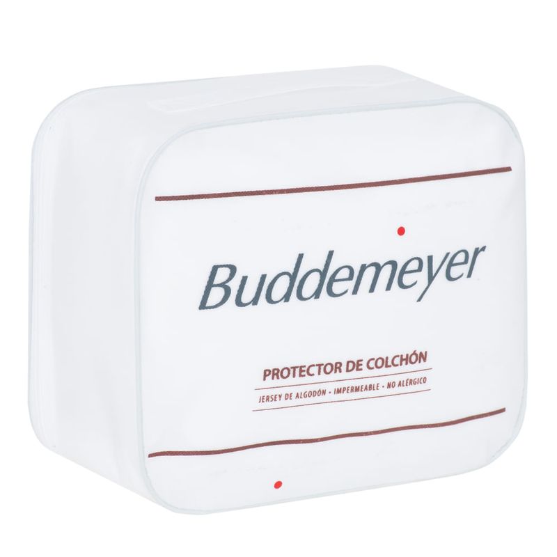 Protector-de-colchon-BUDDEMEYER-Maison-Full-140x190x38-cm-blanco-0