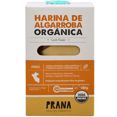 Harina de algarroba orgánica PRANA 130 g