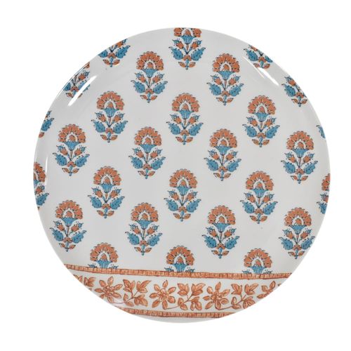 Plato Llano 26.7 cm Diseño Flores Mexican