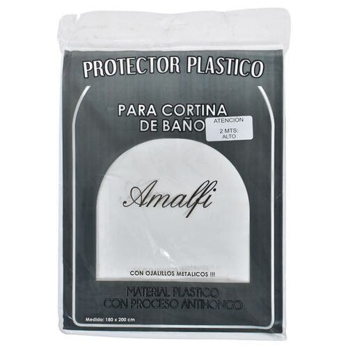 Forro Cortina Baño Blanco 1.80x2 m