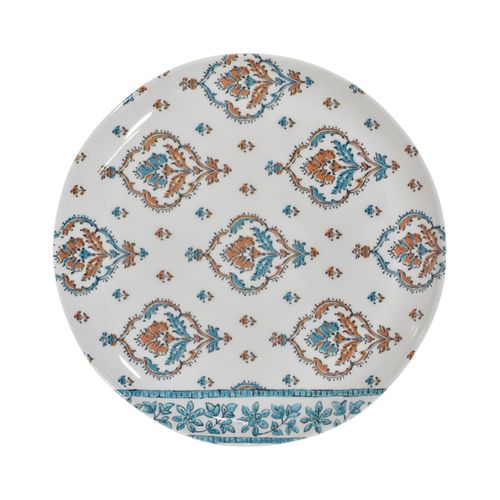Plato Postre 21.6 cm Diseño Flores Mexican