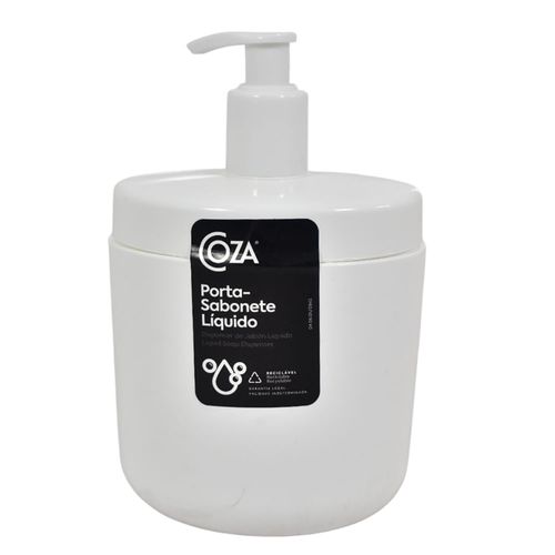 Dispensador de jabón plástico full 450 ml blanco COZA