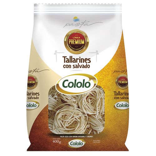 Tallarines con Salvado Premium COLOLÓ 400 g