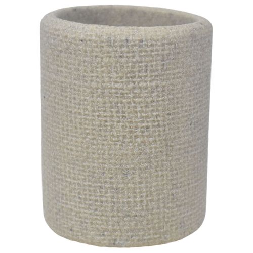 Vaso para baño en poliresina beige