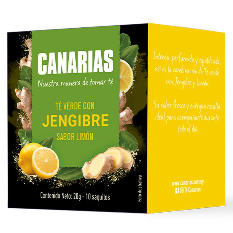 Te-verde-CANARIAS-con-Jengibre-sabor-Limon-10-Sobres-0