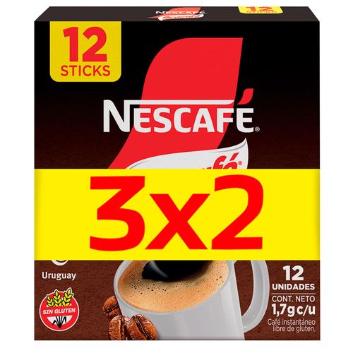 Café Nescafe Bracafé Sticks x 12 un. 3 x 2