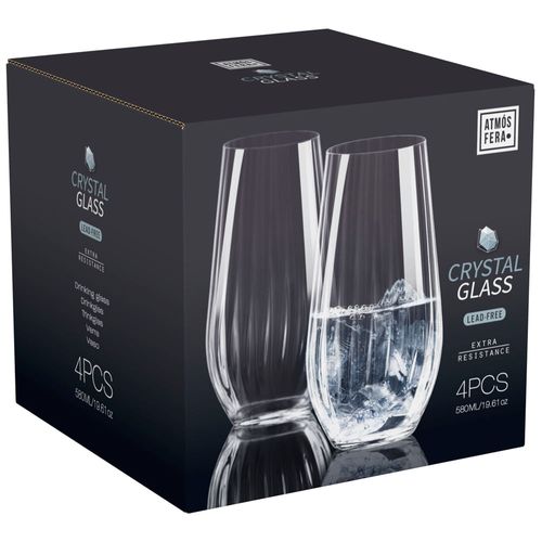 Set x 4 Vasos 580 ml Vidrio