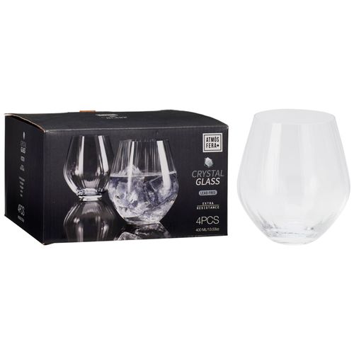 Set x 4 Vasos 400 ml Vidrio