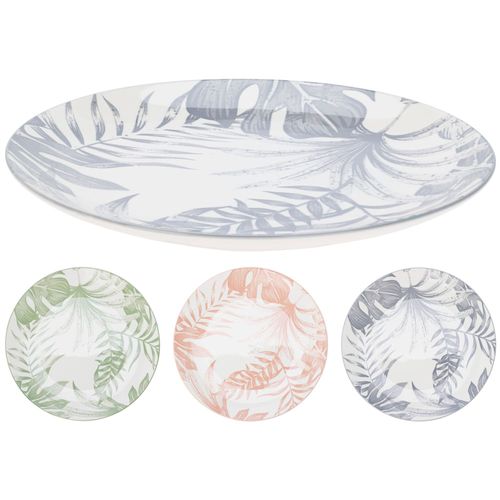 Plato 27 cm Porcelana Decorada Varios Colores