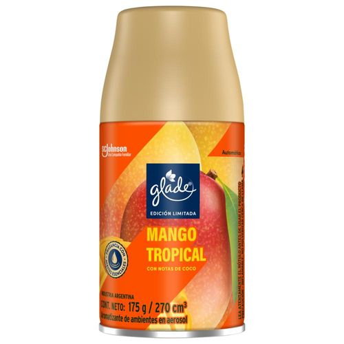 Desodorante Amb. GLADE Mango Tropical Repuesto