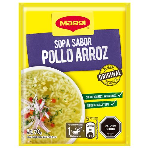 Sopa pollo con arroz MAGGI 70 g