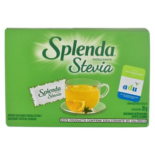 Edulcorante en Polvo SPLENDA con Stevia 25 Sobres