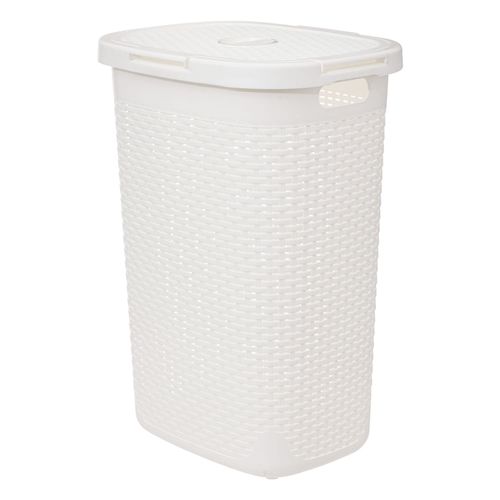 Canasto en ratán 60 L Blanco