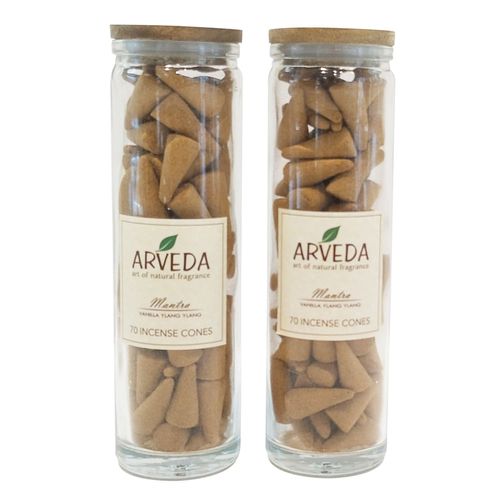 70 Conos de Inciensos en Tubo de Vidrío