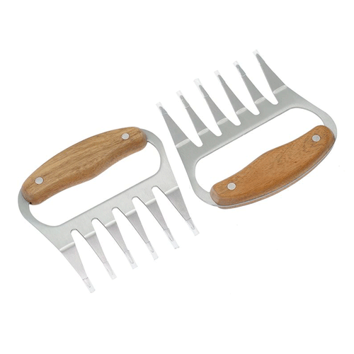 Set x 2 Desmenuzador para Carne 14 x 13 cm Acero Inoxidable