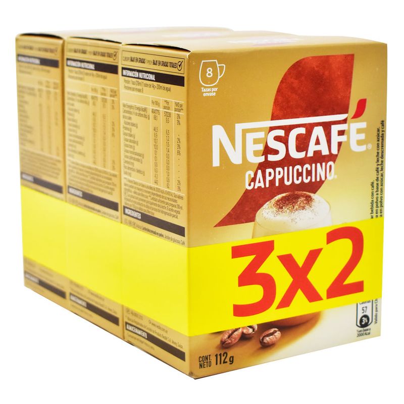 Pack-3-x-2-Cappuccino-NESCAFE-Clasico-8-Sobres-0