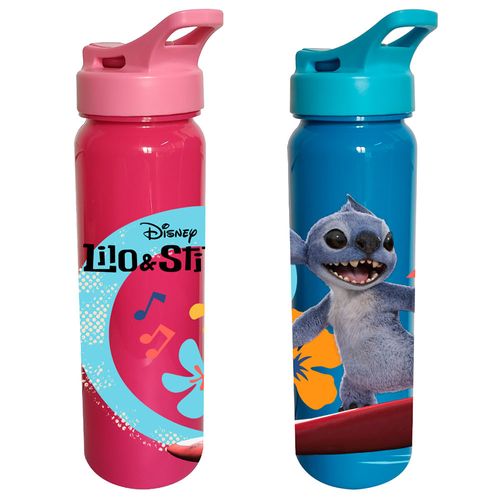 Botella Color Tapa Antipolvo 700 ml Lilo & Stitch