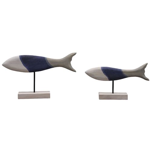 Pez en madera con soporte 48x9x29 cm FA-2771 a