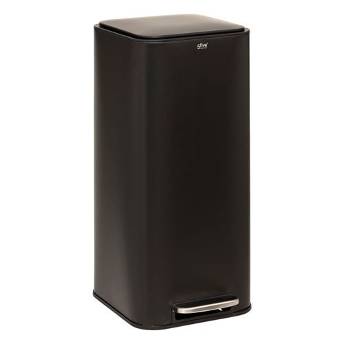 Papelera 30 L Delta Color Negra