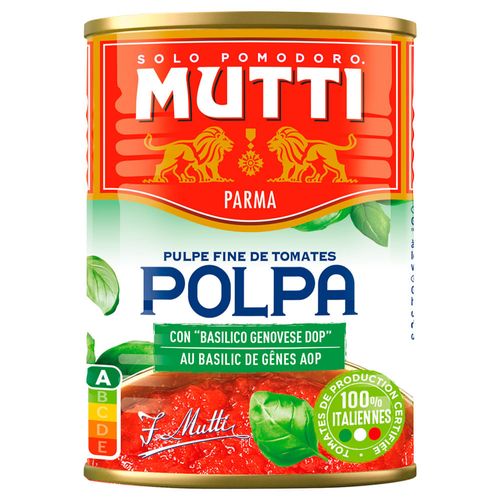 Pulpa de tomate con albahaca MUTTI 400 g