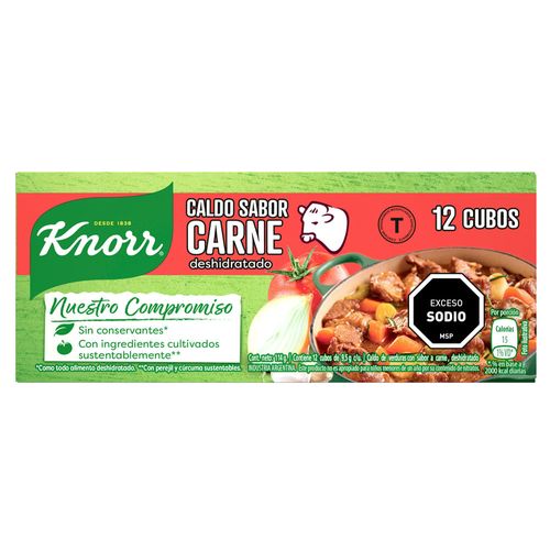 Caldo carne KNORR 12 un.