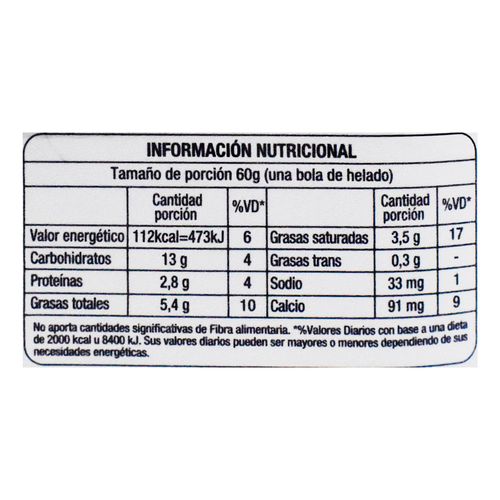 Helado PRECIO LÍDER Crema Vainilla 2 L