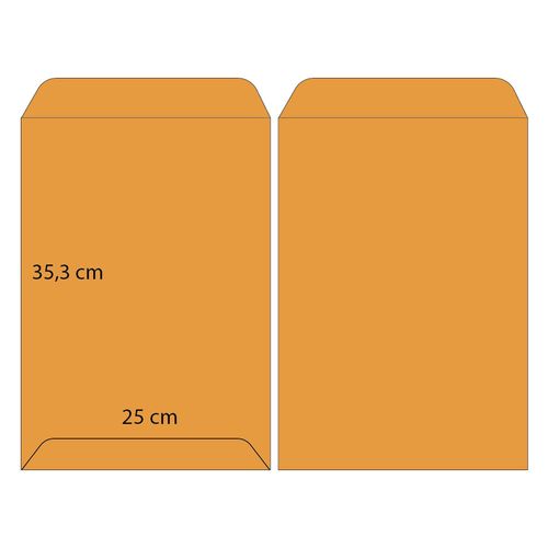 Sobre Manila Oficio 25x35 cm Medoro 10 un.