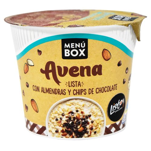 Avena Lista MENÚ BOX Almendras y Chips 64 g