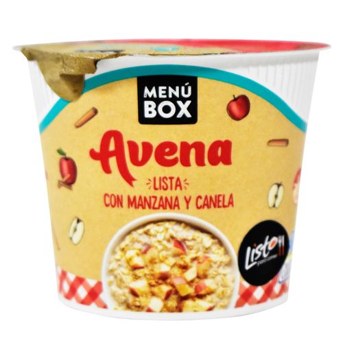 Avena Lista MENÚ BOX Manzana y Canela 64 g